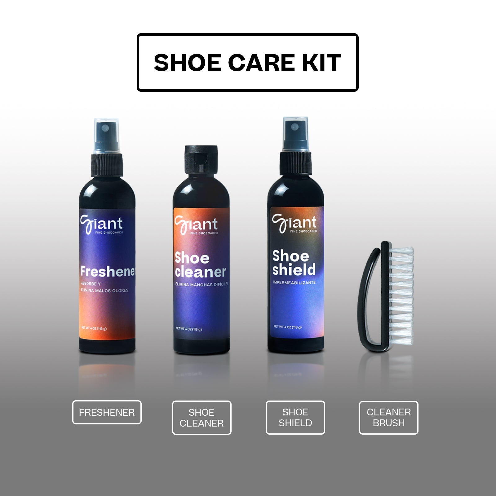 Kit Limpieza Zapatillas - Shoe Care Kit - Giant Fine Shoecare - Accesorios para calzado